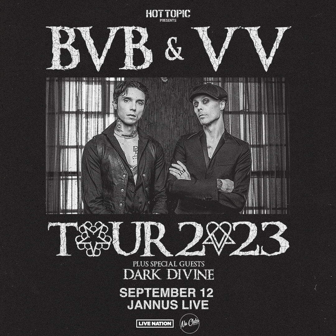 Black Veil Brides VV Ville Vallo Band Concert Tickets Tampa Bay St. Pete Dark Divine