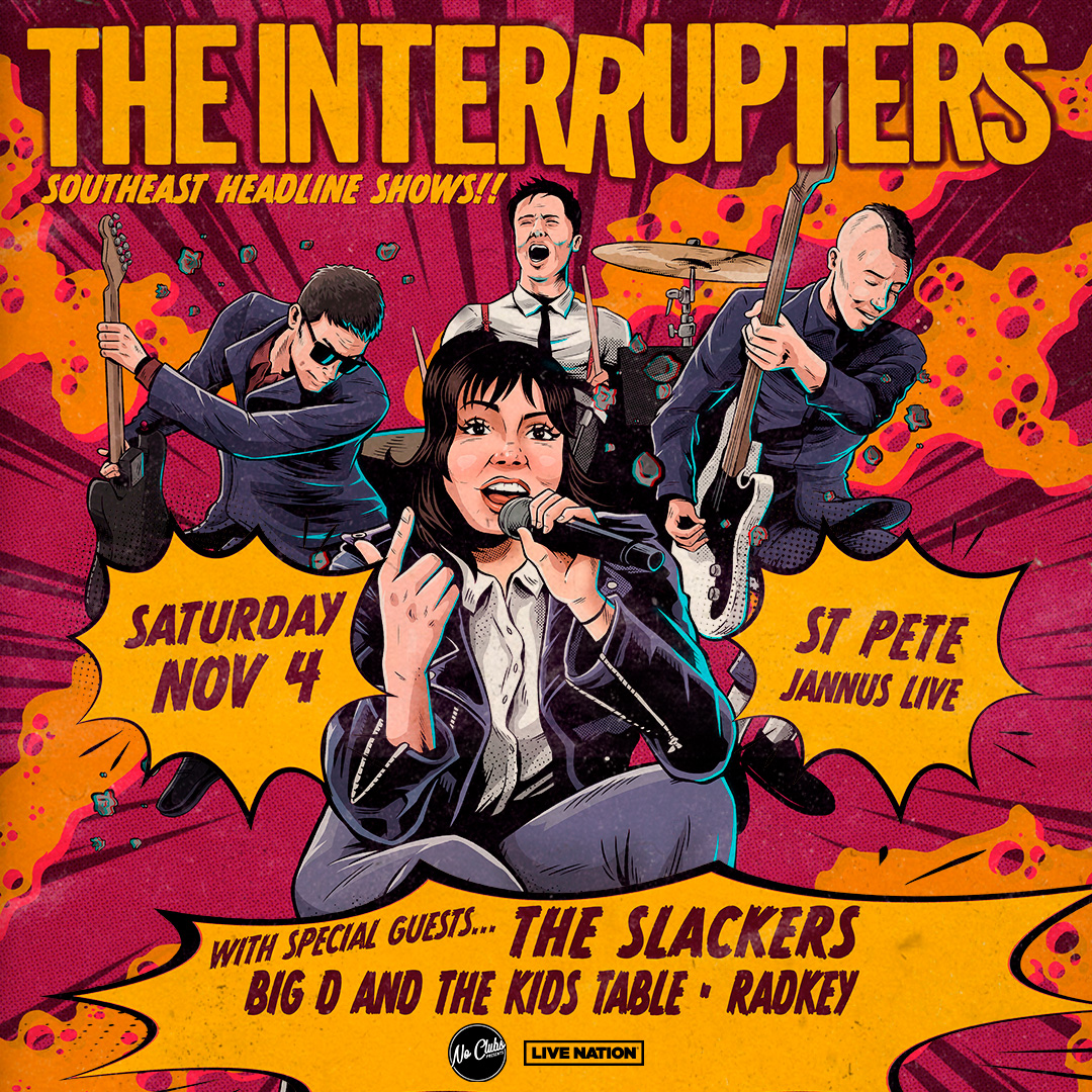 The Interrupters band concert tickets The Slackers Big D and the Kids Table Radkey St Pete