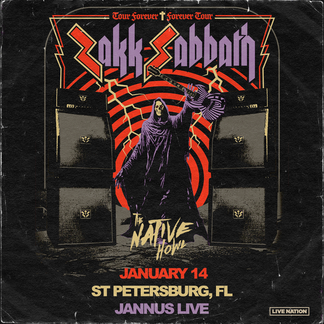 Zakk Sabbath Zack Wylde Black Sabbath The Native Howl concert tickets band St Pete