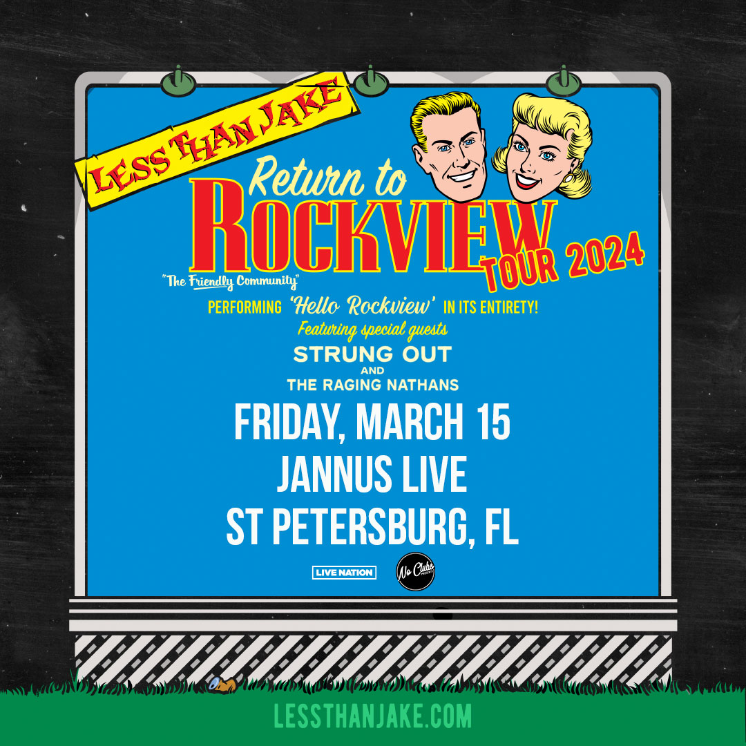 Less Than Jake Strung Out The Raging Nathans bands concert tickets St Pete Tampa Bay