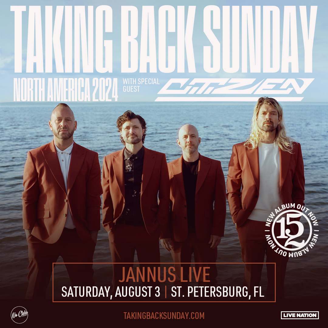 Taking Back Sunday Citizen band concert tickets Tampa Bay