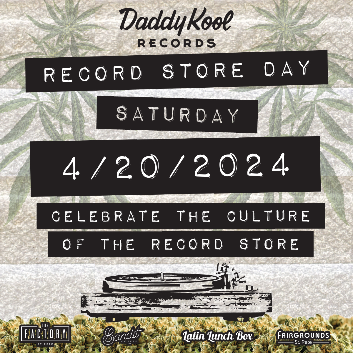 Daddy Kool Records Record Store Day Tampa Bay St Pete Petersburg DTSP