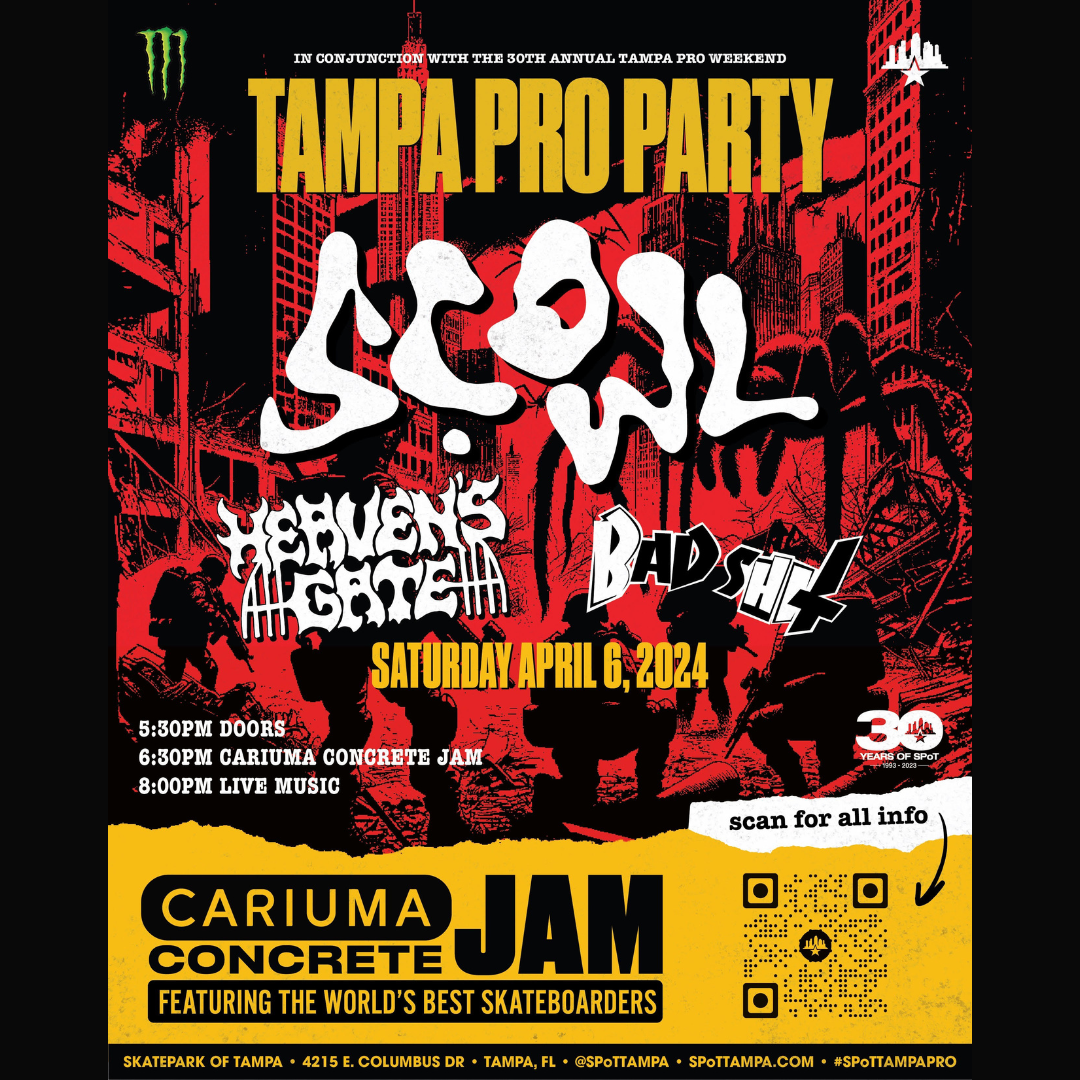 Skatepark of Tampa Pro Party Bad Shit Heaven's Gate bands concert tickets