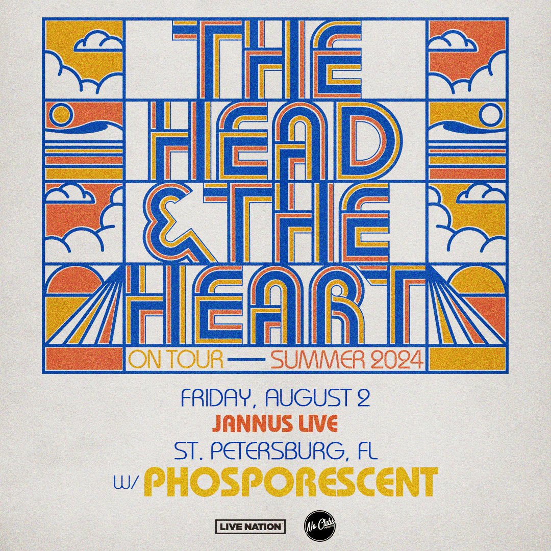 The Head & The Heart band concert tickets St. Pete Phosporescent