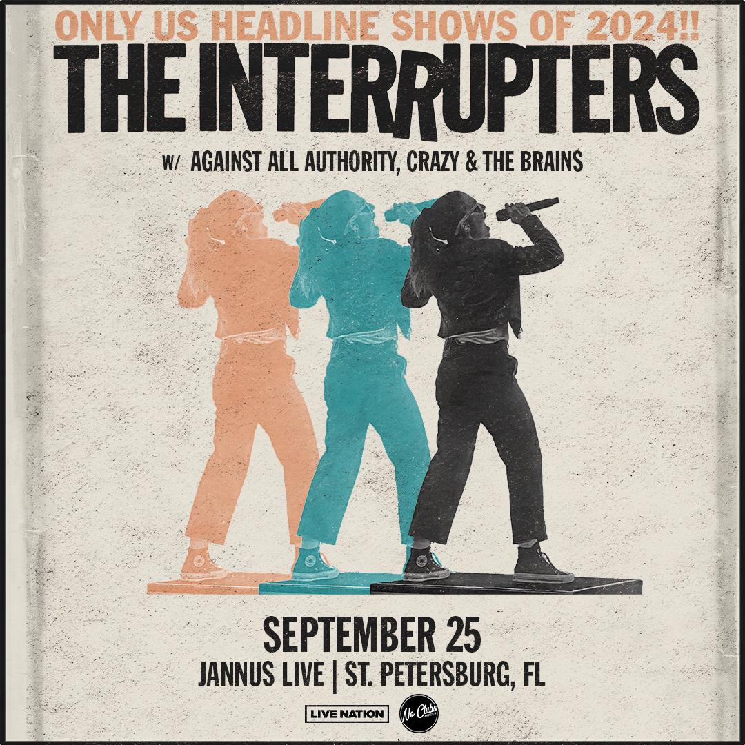 The Interrupters band concert tickets tour Against All Authority Crazy & the Brains Tampa Bay